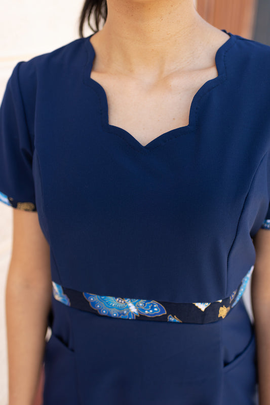 jumper enfermera vestido azul marino