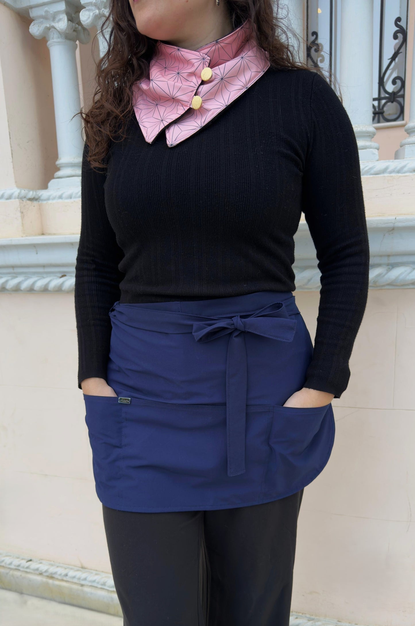 Pechera Amor Corazones: REVERSIBLE para educadoras